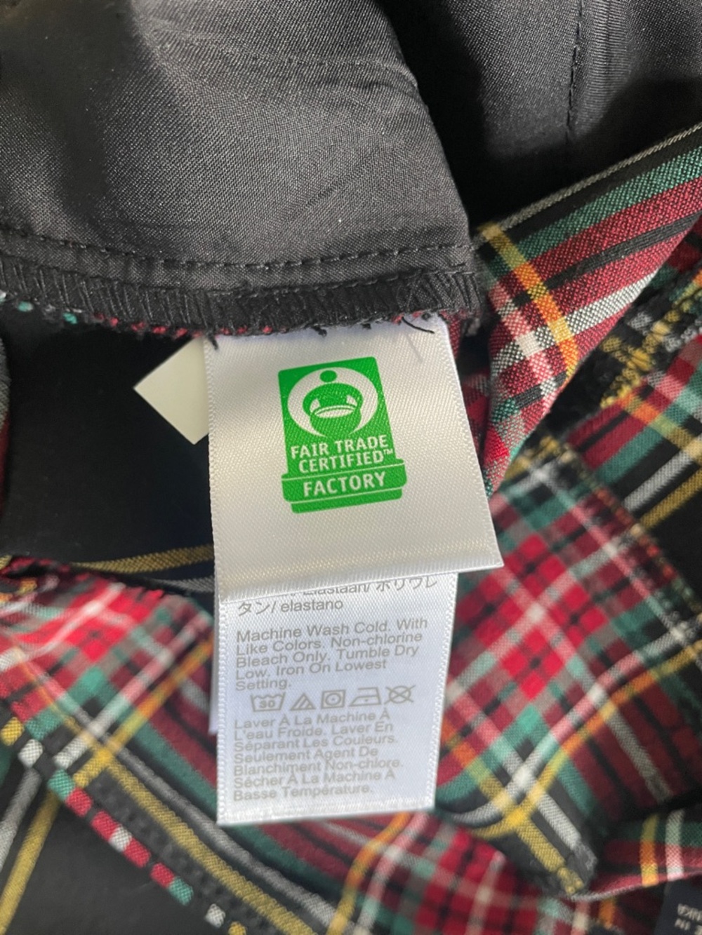 J. Crew Skinny Plaid Pants in Black, Red and Yellow Tartan - Picture 9 of 10